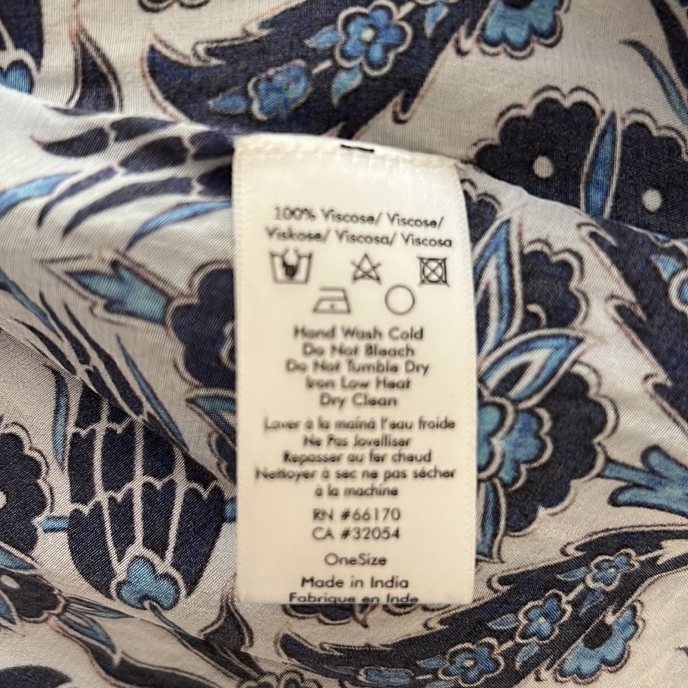 RUJETA SHETH Marie Cinch CAFTAN Blue Dress Size M/L - Picture 5 of 7